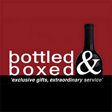 Logo Bottled and boxed