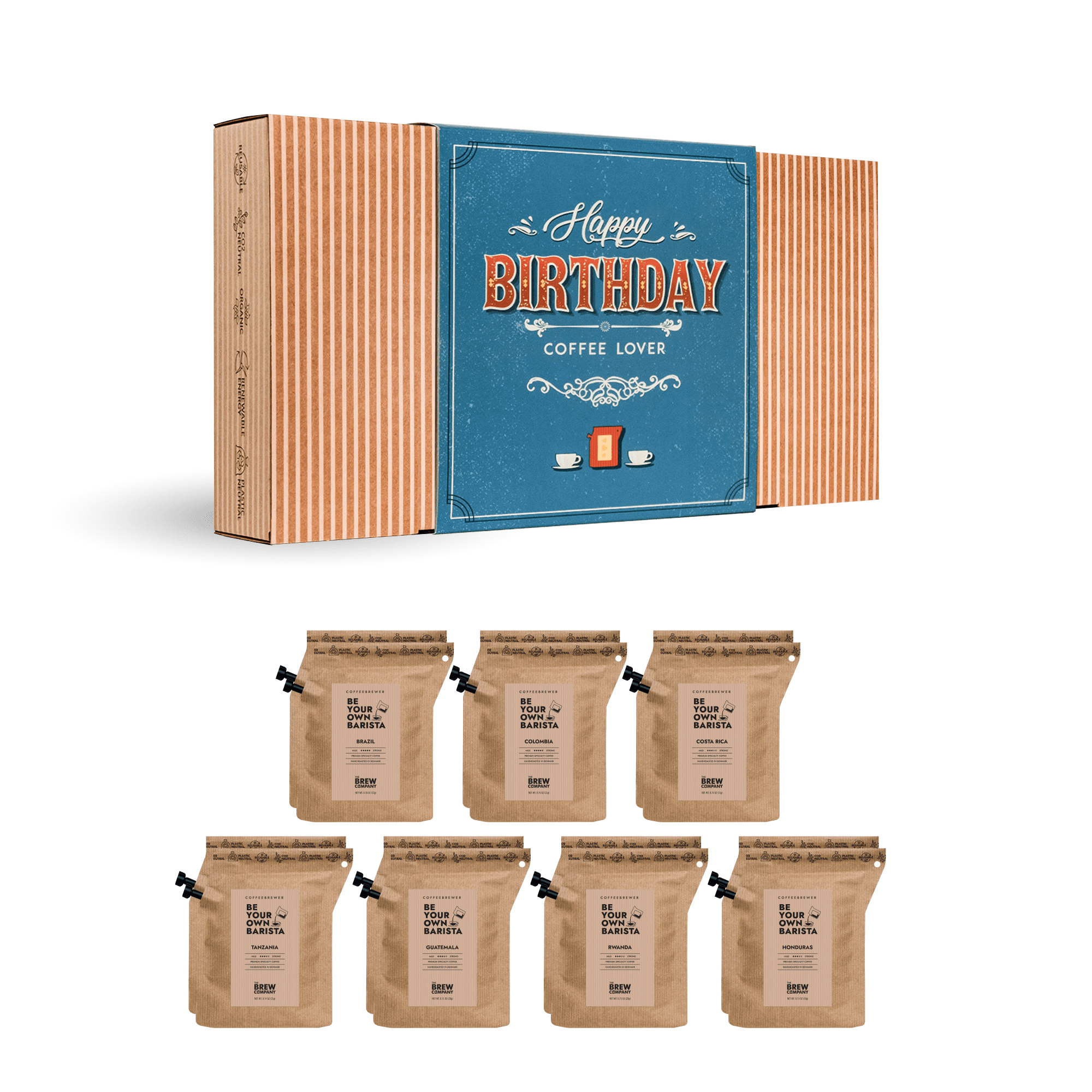 Happy Birthday Specialty Coffee Gift Box of 14 - Award
