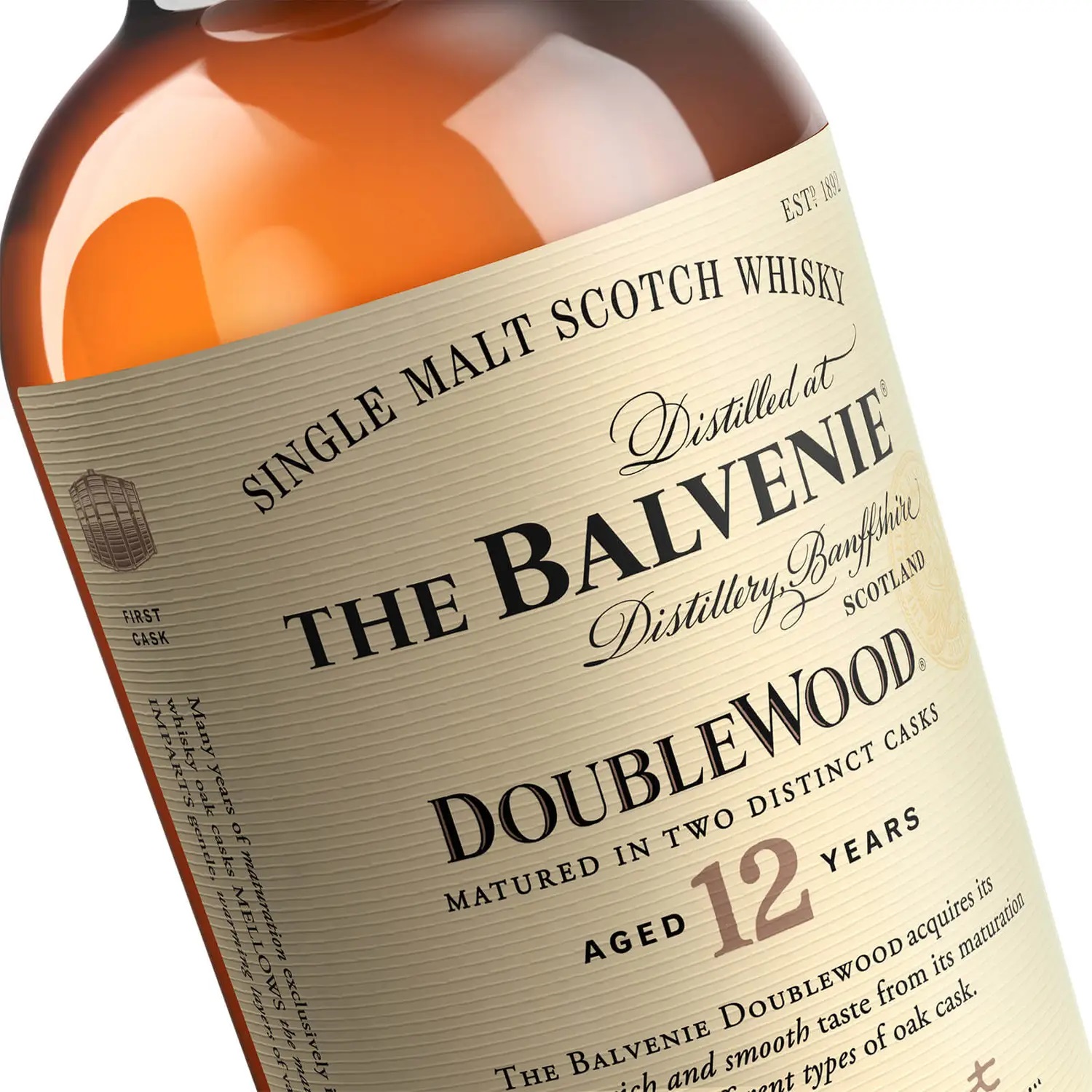 Balvenie 12 Year Old DoubleWood Speyside Single Malt Scotch Balvenie 12 Year Old DoubleWood Speyside Single Malt Scotch