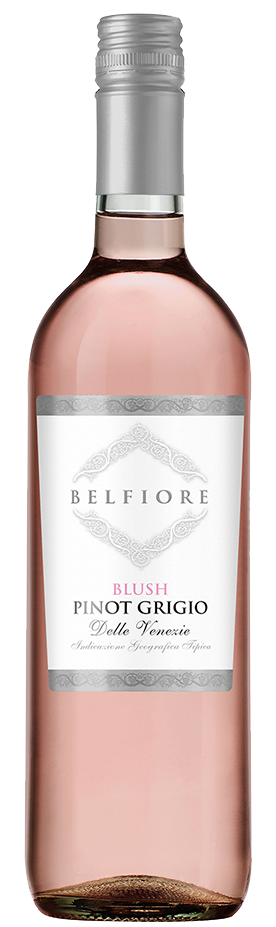 Belfiore Pinot Grigio Blush Rose Wine & Heart Truffles, Wooden Box ...