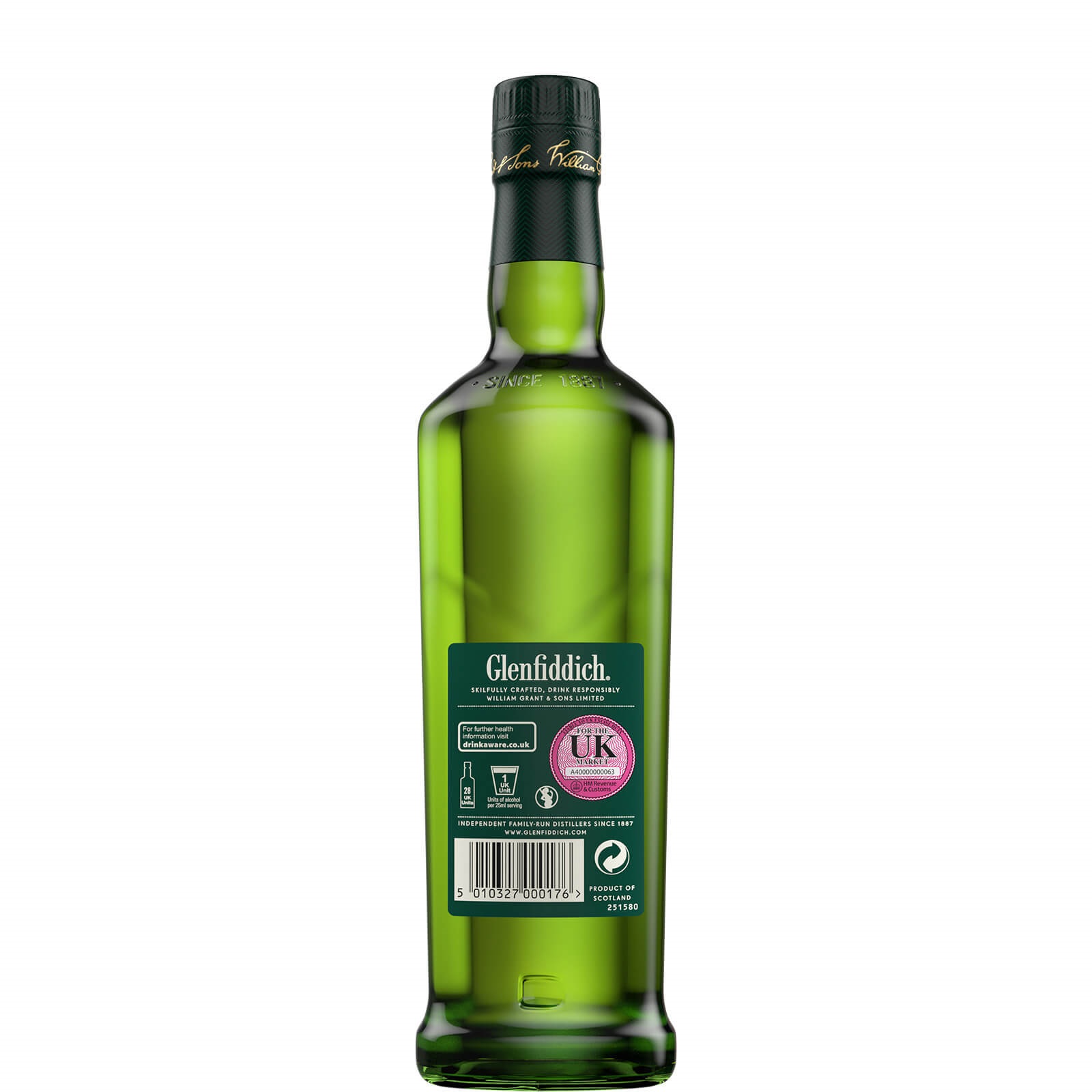 Send Glenfiddich 12 Year Old Speyside Single Malt Scotch Whisky Online |  Bottled & Boxed