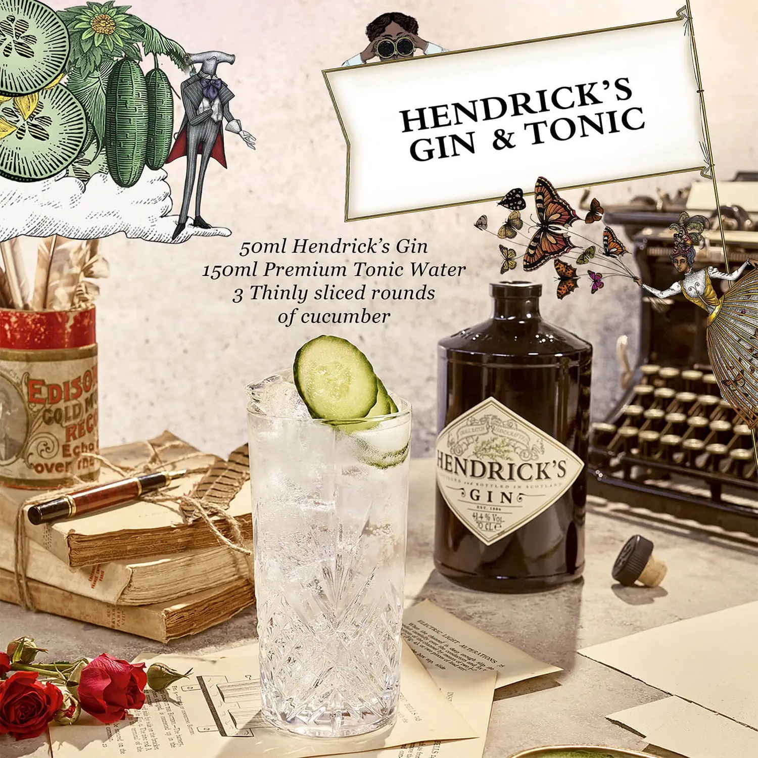 Hendrick's Gin (70CL) - Jeroboams