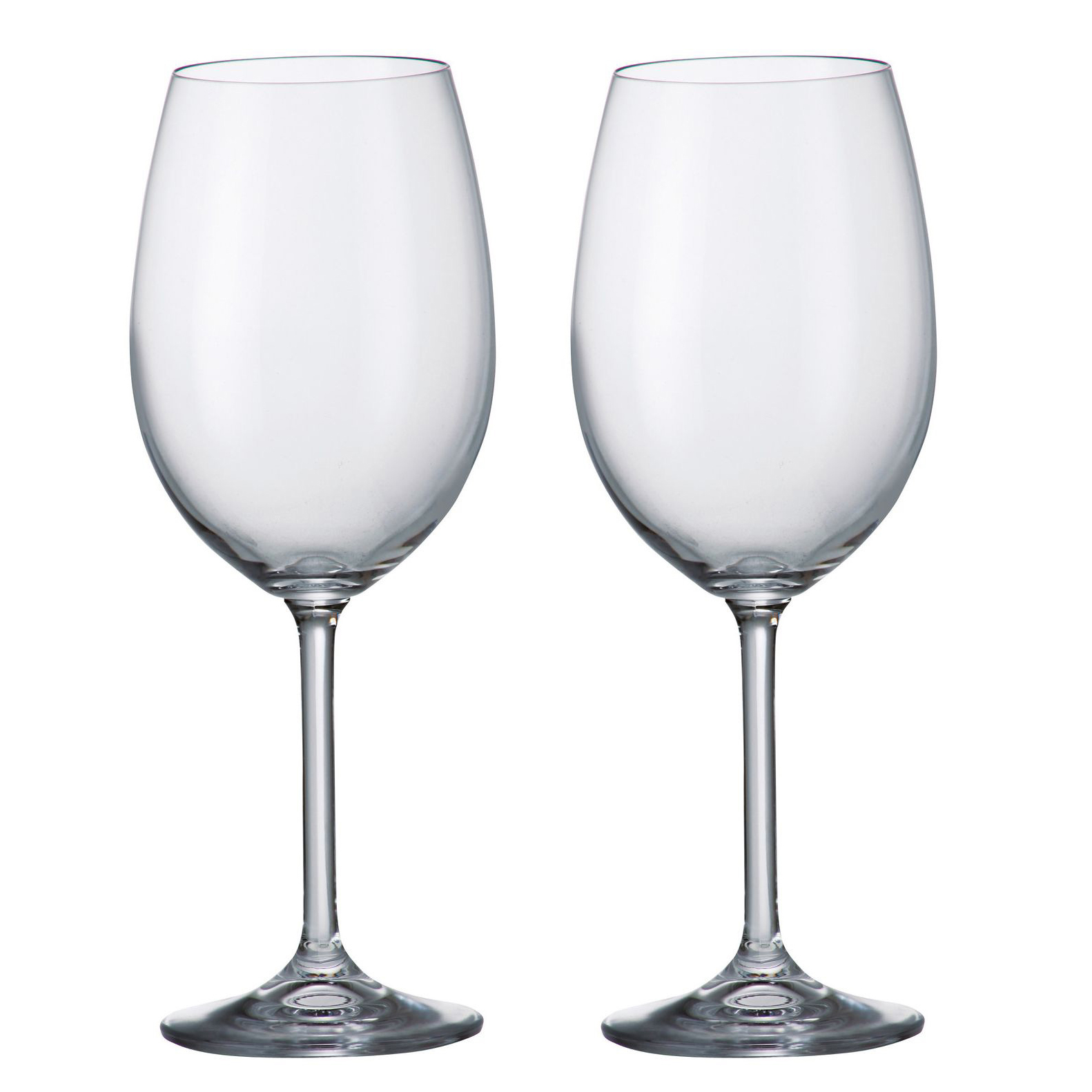 Get Barbara Crystalite Bohemia Wine Glasses x 2