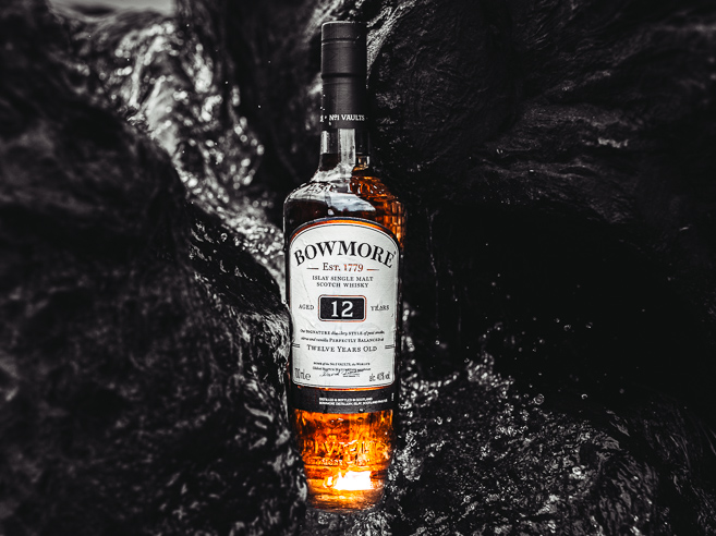 【ロック】BOWMORE Scotch Whisky  12年 正規品 箱入 オリジナルロックグラス付】ボウモア 12 年 アイラ