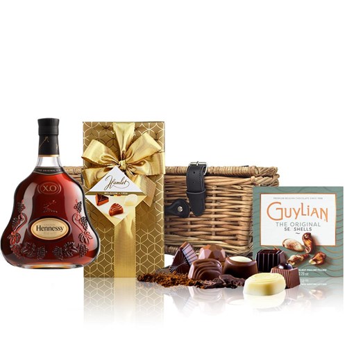 Hennessy 70cl X.O. And Chocolates Hamper | Bottled & Boxed