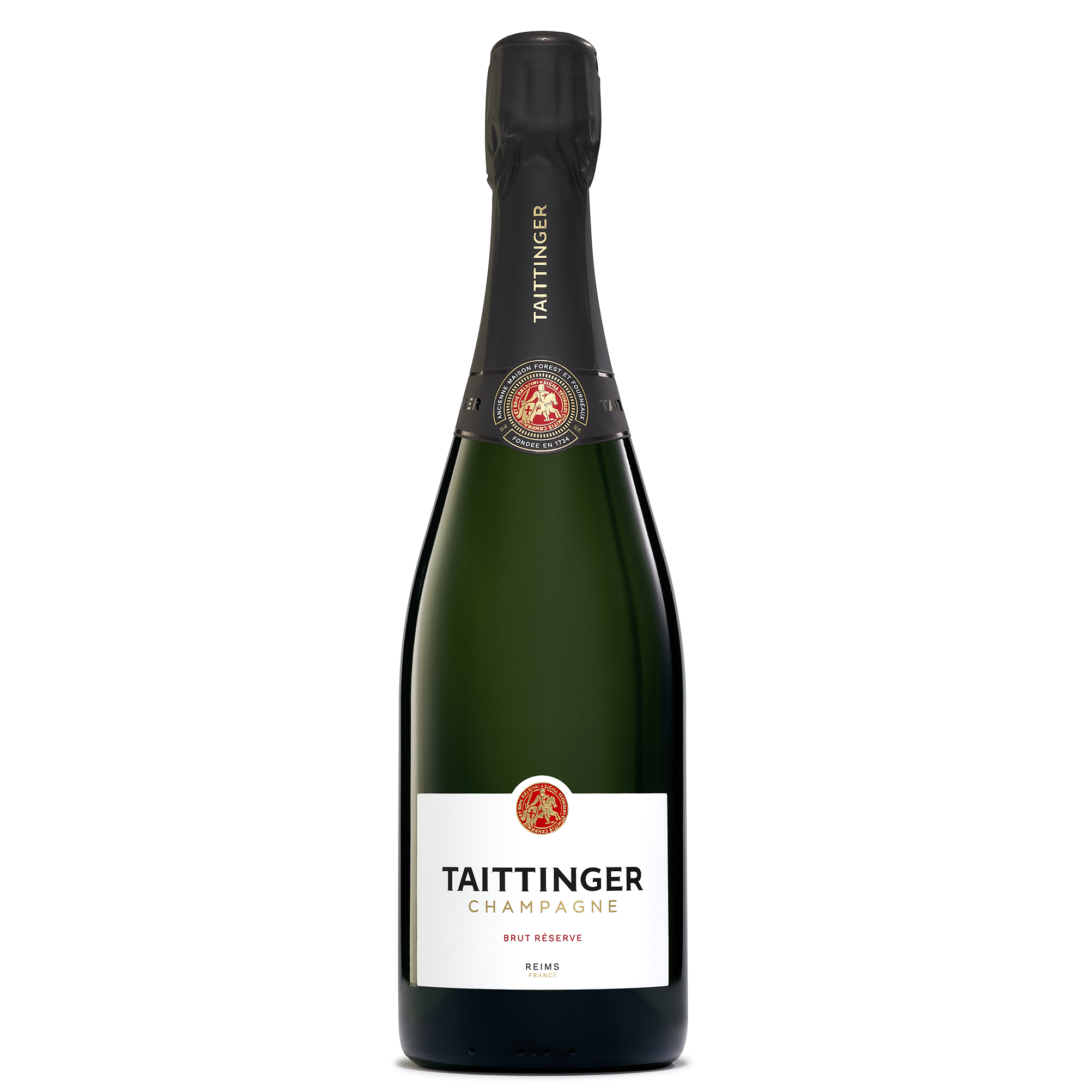Buy Taittinger Brut Reserve Champagne & 2 Flute Gift Set