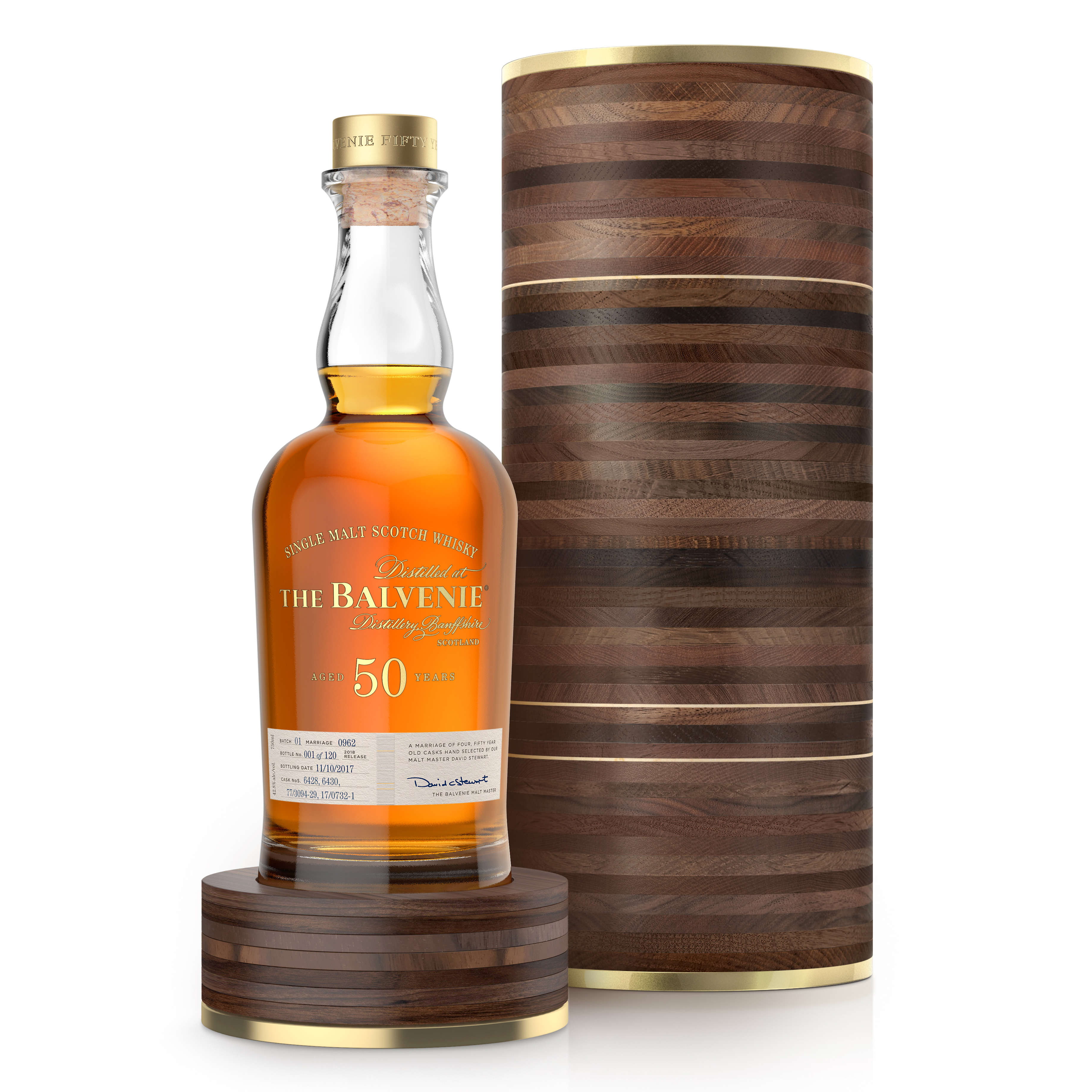 Balvenie single malt scotch whiskey