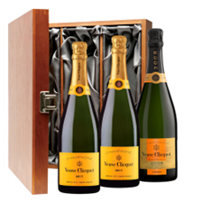 Buy & Send 2 x Veuve Brut And 1 x Veuve Vintage Treble Luxury Gift Boxed Champagne