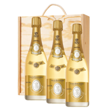 Buy & Send Louis Roederer Cristal Cuvee Prestige 2015 Brut 75cl Treble Pine Wooden Gift Boxed (3x75cl)