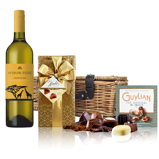 Buy & Send Afrikan Ridge Chenin Blanc 75cl White Wine And Chocolates Hamper