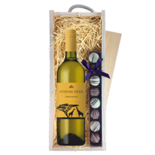 Buy & Send Afrikan Ridge Chenin Blanc 75cl White Wine & Truffles, Wooden Box