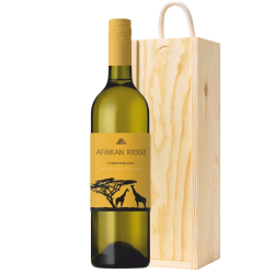 Buy & Send Afrikan Ridge Chenin Blanc in Wooden Sliding lid Gift Box