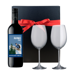 Buy & Send Alpino Montepulciano d'Abruzzo And Bohemia Glasses In A Gift Box