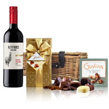 Buy & Send Altitudes Reserva Cabernet Sauvignon 75cl Red Wine And Chocolates Hamper