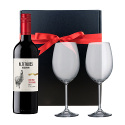 Buy & Send Altitudes Reserva Cabernet Sauvignon And Bohemia Glasses In A Gift Box