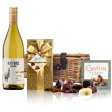 Buy & Send Altitudes Reserva Chardonnay 75cl White Wine And Chocolates Hamper