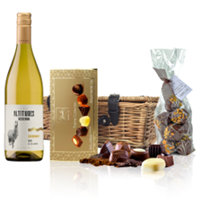 Buy & Send Altitudes Reserva Chardonnay 75cl White Wine And Chocolates Hamper