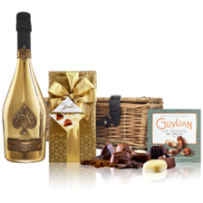 Buy & Send Armand de Brignac Brut Gold 75cl And Chocolates Hamper