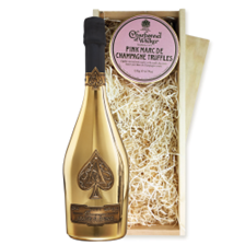 Buy & Send Armand de Brignac Brut Gold 75cl And Pink Marc de Charbonnel Chocolates Box