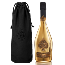 Buy & Send Armand de Brignac Brut Gold MV Champagne 75cl in Velvet Bag