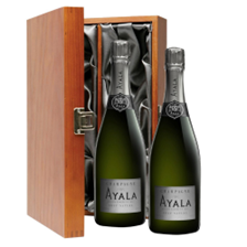 Buy & Send Ayala Brut Nature Champagne 75cl Double Luxury Gift Boxed Champagne (2x75cl)