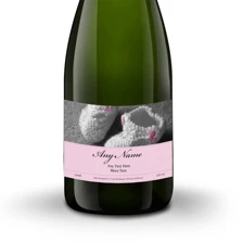 Buy & Send Personalised Champagne - Baby Girl Label
