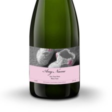Buy & Send Personalised Champagne - Baby Girl Label