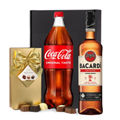 Buy & Send Bacardi Spiced Rum 70cl with Coke Mixer Gift Box