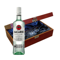 Buy & Send Bacardi Superior Rum 70cl In Luxury Box With Royal Scot Glass