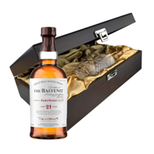 Buy & Send Balvenie 21 Year Old PortWood Finish 70cl In Luxury Box With Royal Scot Glass