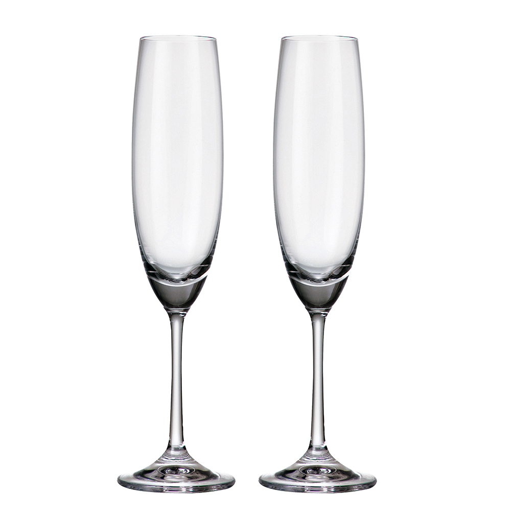 Buy & Send Barbara Crystalite Bohemia Champagne Glasses x 2