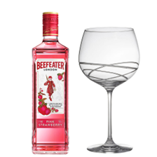 Buy & Send Beefeater Pink Strawberry Gin 70cl And Single Gin and Tonic Skye Copa Glass