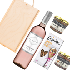 Buy & Send Belfiore Pinot Grigio Blush Rose Wine And Pate Gift Box