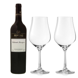 Buy & Send Bergsig Estate Cabernet Sauvignon And Crystal Classic Collection Wine Glasses