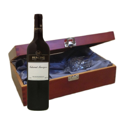 Buy & Send Bergsig Estate Cabernet Sauvignon In Luxury Box With Royal Scot Wine Glass