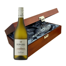 Buy & Send Bergsig Estate Chardonnay 75cl White Wine In Luxury Box With Royal Scot Wine Glass