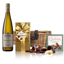 Buy & Send Bergsig Estate Gewurztraminer 75cl White Wine And Chocolates Hamper
