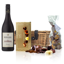 Buy & Send Bergsig Estate Pinotage 75cl Red Wine And Chocolates Hamper