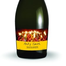 Buy & Send Personalised Prosecco - Birthday Candles Label