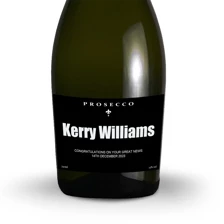 Buy & Send Personalised Prosecco - Black Label