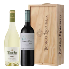 Buy & Send Twin Bottle Monte Real and Puerta Vieja  Wine Gift Set