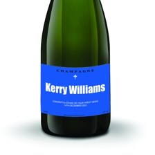 Buy & Send Personalised Champagne - Blue Label