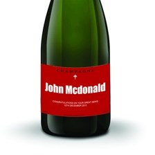 Buy & Send Personalised Champagne - Red Label