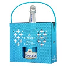 Buy & Send Pommery Blue Sky Champagne Gift Pack With 2 Flutes 75cl
