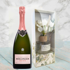 Buy & Send Bollinger Rose Champagne 75cl With Cardamon & Mimosa Floral Diffuser
