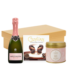 Buy & Send Bollinger Rose NV Half 37.5cl & Candle Gift Hamper