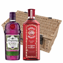 Buy & Send Bombay Bramble & Tanqueray Blackcurrant Royale Twin Hamper (2x70cl)