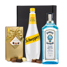 Buy & Send Bombay Sapphire Gin 70cl with Tonic Mixer Gift Box