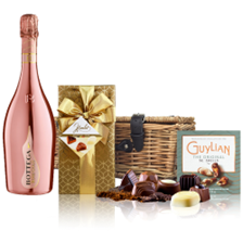 Buy & Send Bottega Gold Rose Sparkling 75cl And Chocolates Hamper