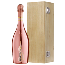 Buy & Send Bottega Gold Rose Sparkling 75cl in Luxury Oak Box